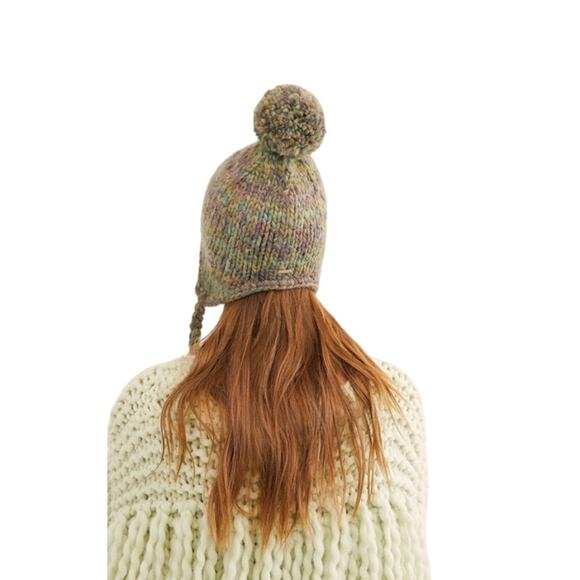 Free People Fox Trop Moss Green Trapper Hat - Picture 2 of 10